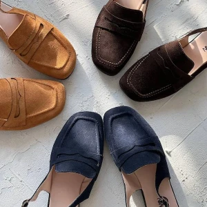 لوفر پشت باز بهامین (چرم طبیعی) کد K280